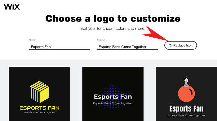 replace-icons-on-wix-logo-maker