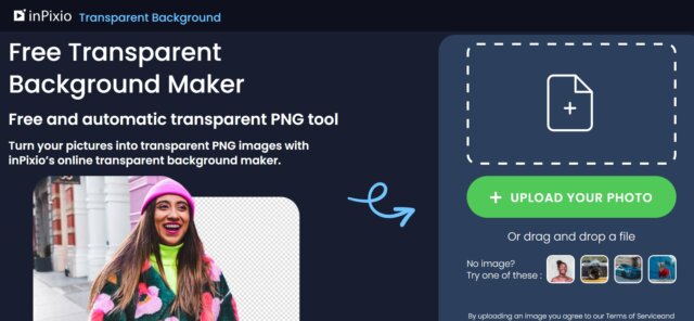 Inpixio transparent background maker