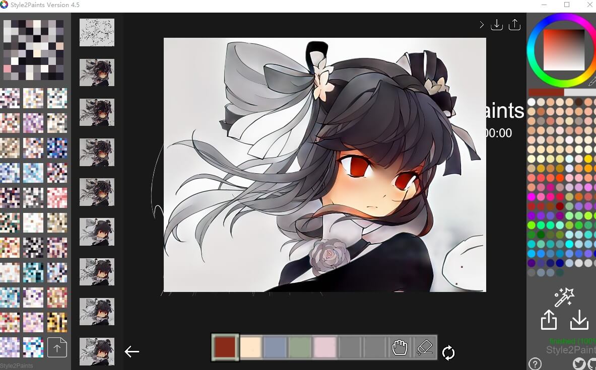 Style2paints 一回目の着色