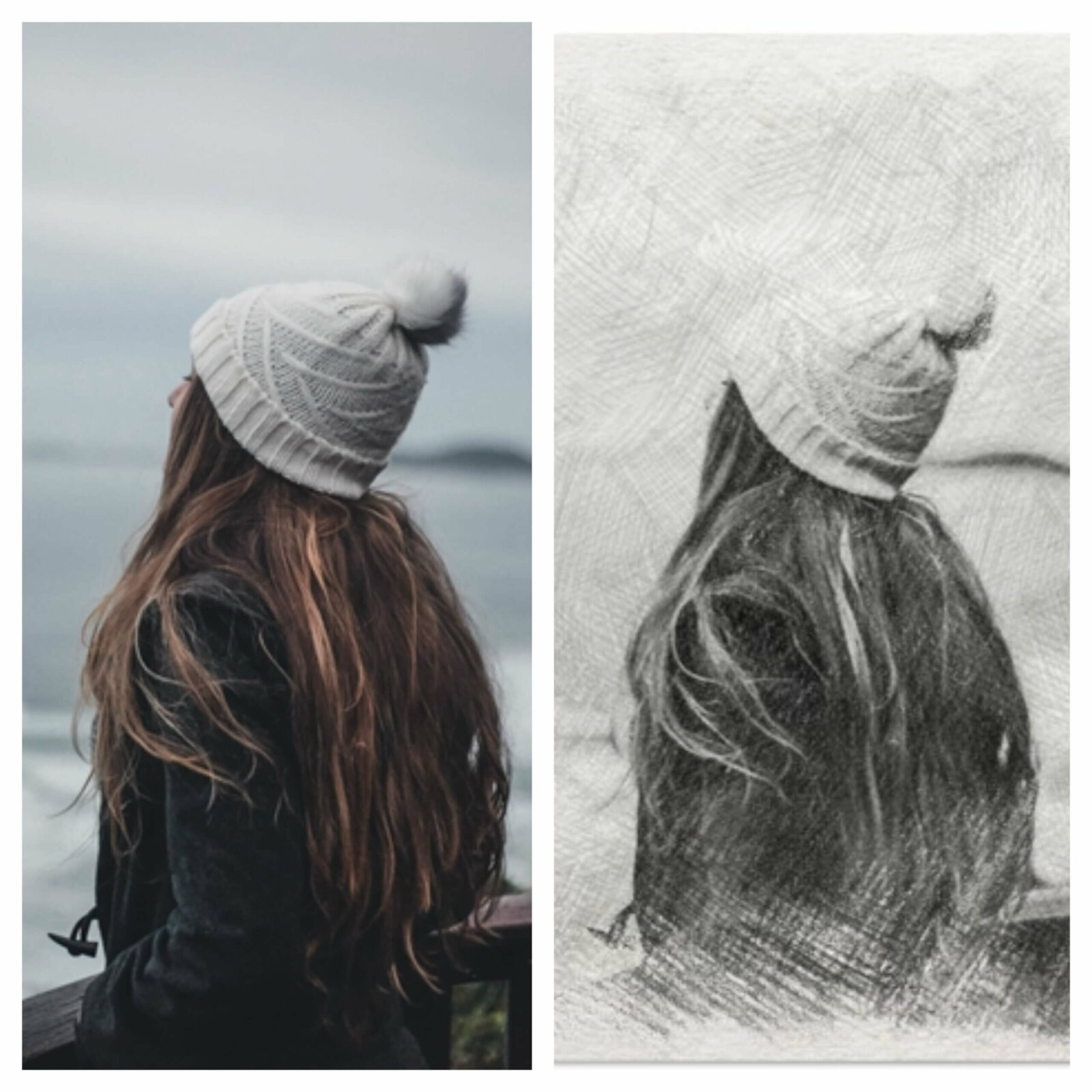 Turn your photo into a graphite pencil sketch online