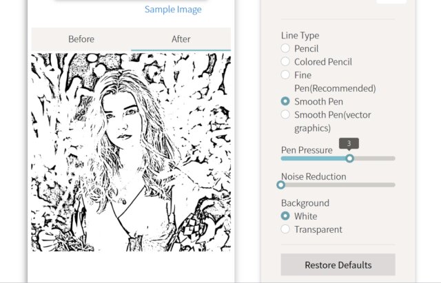 VansPortrait | Turn Photo into Line Drawing with AI to Get Pencil Sketches