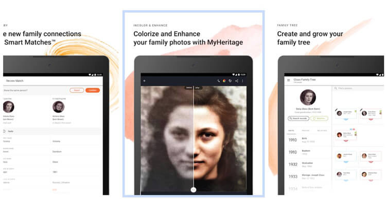 myheritage photo enhancer app