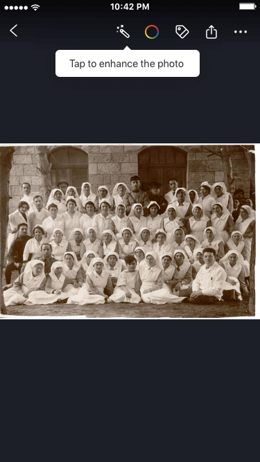 restore old photo on smartphone