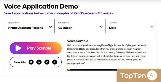 ReadSpeaker - Voice Cloning Software