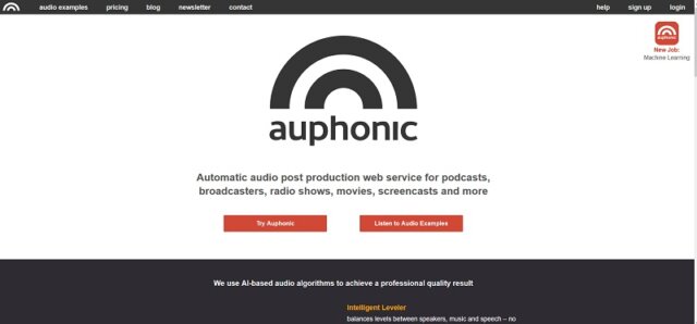 podcast editing Auphonic