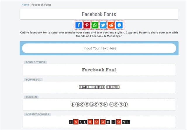 Facebook Fonts Generator ➜#𝟙😍⚡ Copy ✂ ⓐⓝⓓ Paste 💕