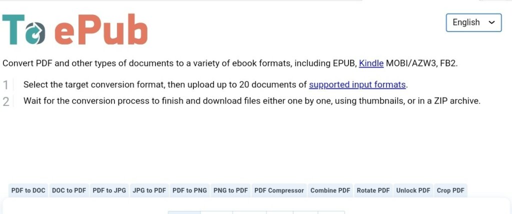 convert PDF to EPUB with To EPUB