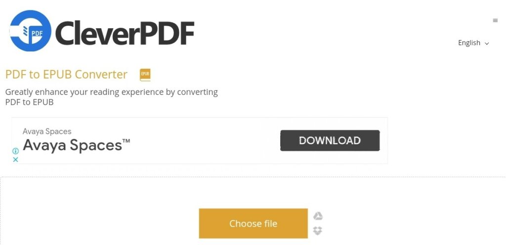 convert PDF to EPUB with CleverPDF