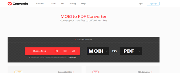mobi to pdf_convertio