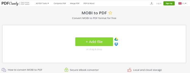 mobi to pdf_pdfcandy