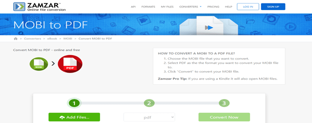 mobi to pdf_zamzar