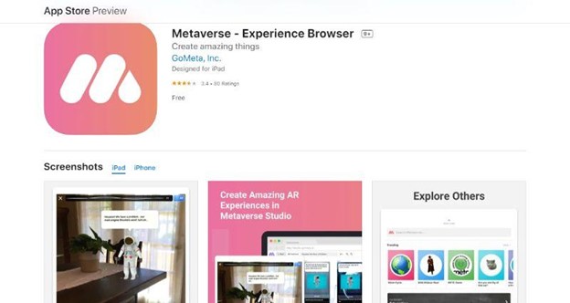 Metaverse Experience Browser