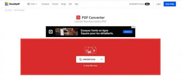 convert txt to pdf with smallpdf