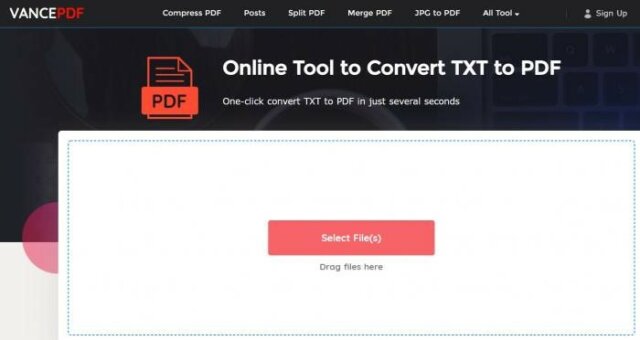 convert PXT to PDF with VancePDF