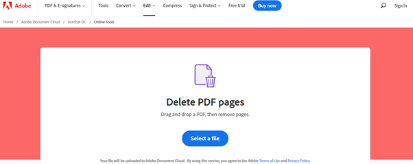 delete pages from pdf_adobe