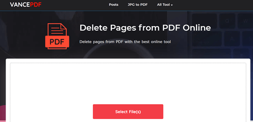 delete pages from pdf_vancepdf