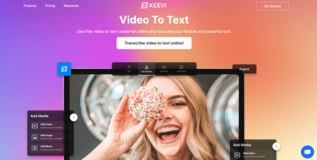 video to text_keevi