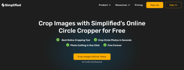 Simplified - crop an image into a circle