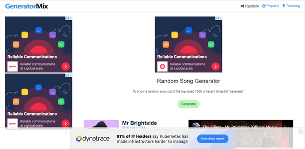 random song generator_GeneratorMix