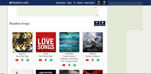 random song generator_Random Lists