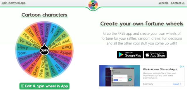 spin the wheel.app
