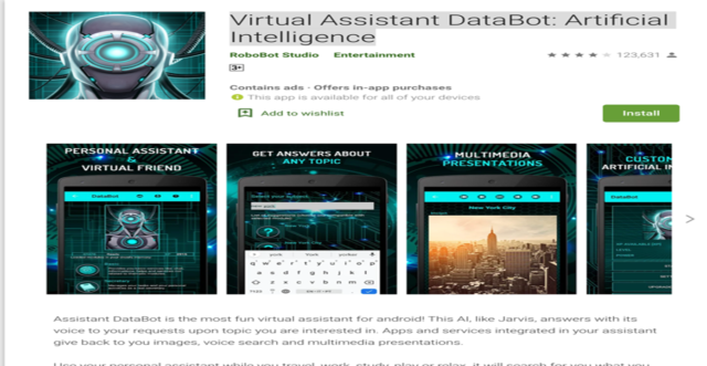Virtual Assistant DataBot: Artificial Intelligence