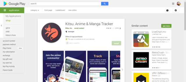 Kitsu: Anime & Manga Tracker