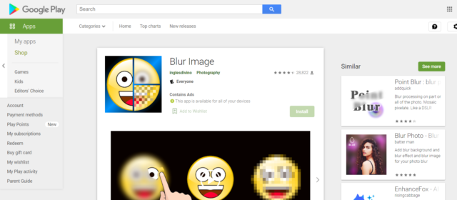 How to blur the background