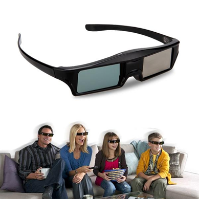 3D Glasses 4 Pack, KX-60 Rechargeable 3D Active Shutter Glasses