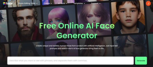 Fotor random face generator