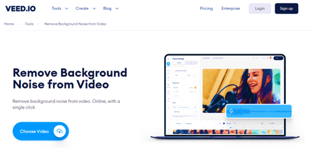 Step 1: Open your browser and visit VEED.io