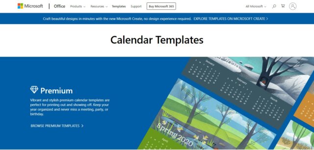 Printable Calendar Template