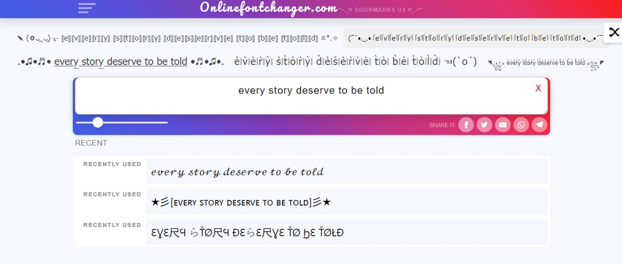 Top 10 Font Changers Online Just Copy and Paste