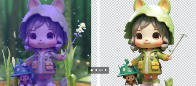 before and after remove background