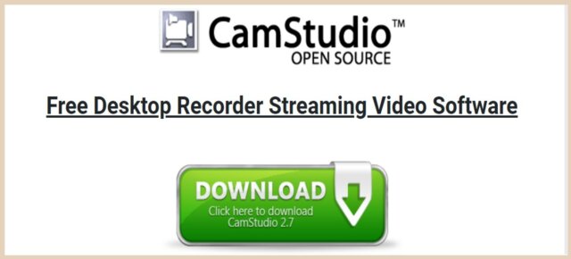 CamStudio screen recorder