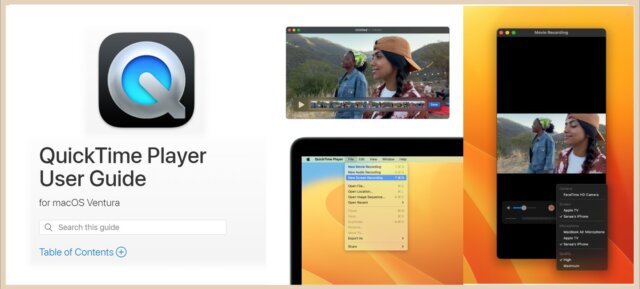 QuickTime Screen recorder