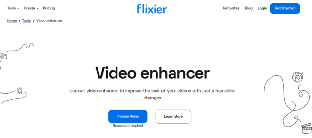 Flixier video enhancer