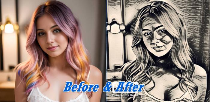 fotor before and after