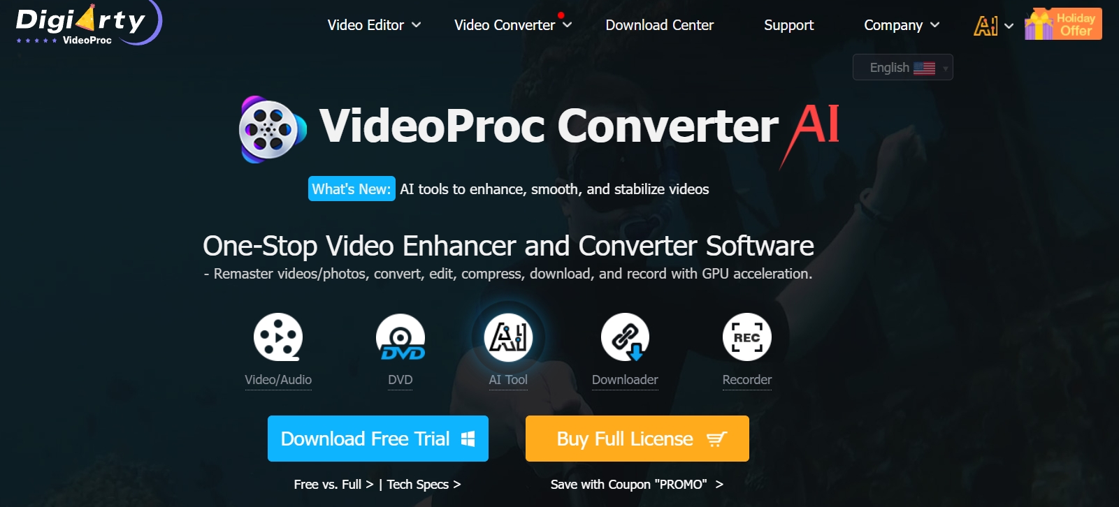 VideoProc Homepage